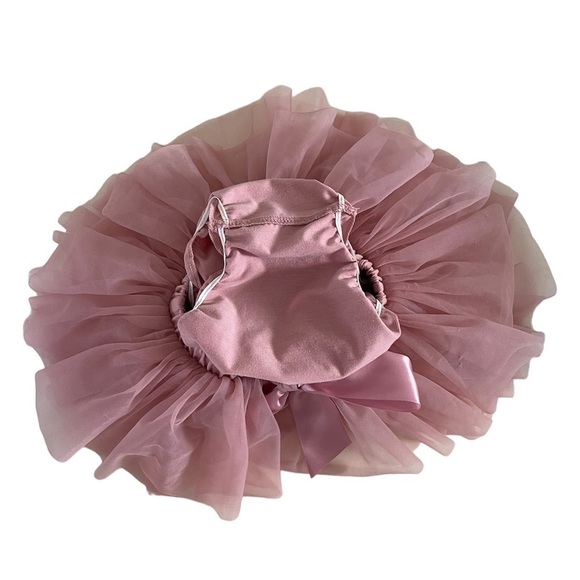 Tortoise & Rabbit Pink Ballerina Baby Toddler Tu-Tu Skirt with attached bottoms - Picture 9 of 14